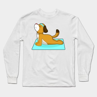 Dog Yoga Fitness Gymnastics Long Sleeve T-Shirt